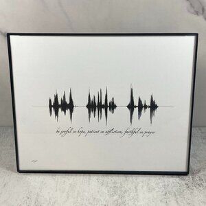 Be Joyful In Hope, Patient In Affliction, Faithful In Prayer Soundwave Frame